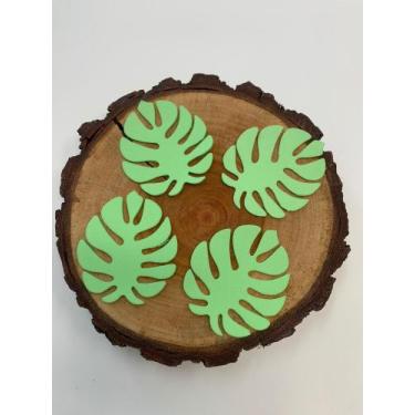 Imagem de Apliques em E.V.A Folha costela de adão - 12 Unidades - Catavento, Ver