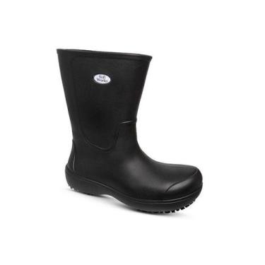 Imagem de Bota EVA Cano Longo BB87 Preto Com Solado Antiderrapante CA 42632 Soft