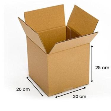 Imagem de Caixa de Papelão Maleta 20X20X25  25 Unid. - Village Móveis