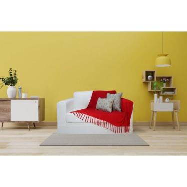 Imagem de Manta Xale de Chenille com Franja 1,20m x  x 1,80m Peseira Decorativa 