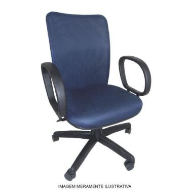 Imagem de Cadeira Diretor New Eco Giratória Tela Mesh Reclinável Com Regulagem d