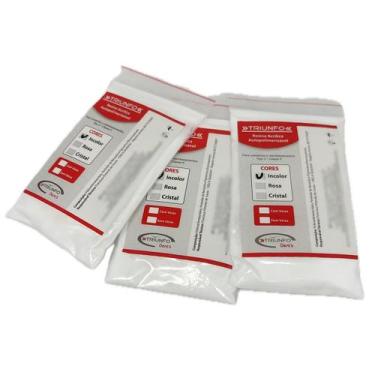 Imagem de Resina Acrílica Pó Incolor 60g Auto Odonto Consertos Prótese Triunfo