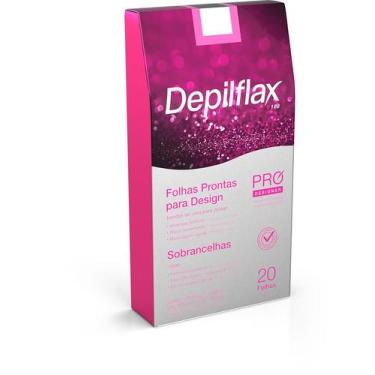 Imagem de Depilflax 20 Folhas Prontas Design Sobrancelha 