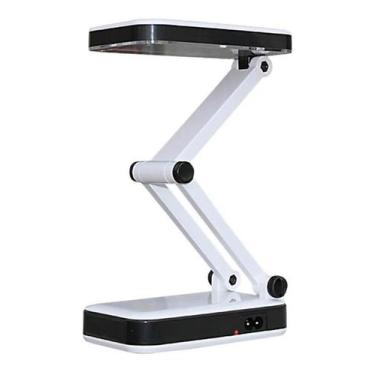 Imagem de Luminária De Mesa 24 Led Abajur Dobrável Recarregável Bivolt - Lelong/