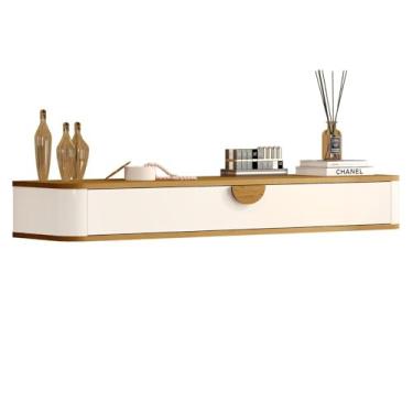 Imagem de Penteadeira Suspensa Buriti com 1 Gaveta Off White/nature