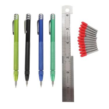 Imagem de 4 Canetas de Escrita Magnética Dos Pces, Scriber do Carboneto de Tungstênio Com Régua para o Metal, Cerâmica, Vidro, Pedra, Mármore