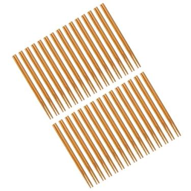 Imagem de Pauzinhos para Panela Quente de Carvão Autêntico Akozon - 30 Pares, Sem Mofo, Sem Revestimento, 100% , Ecológico, Perfeito para Panela Quente Chinesa