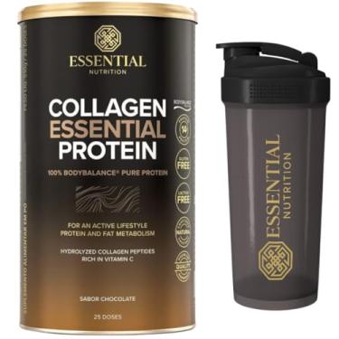 Imagem de Colágeno Hidrolisado - Collagen Protein - Chocolate - 25 Doses - Essential Nutrition + Coqueteleira oficial