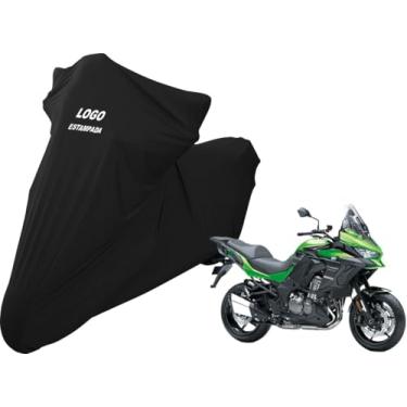 Imagem de Capa Protetora Para Cobrir Moto Kawasaki Versys 1000 De Luxo (Preto)