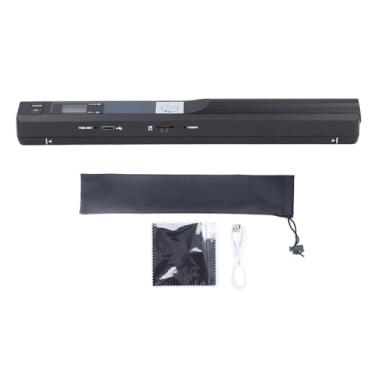Imagem de Scanner portátil Shenruifa para documentos A4, recibo de fotos de 8,27 polegadas, HD, 900DPI colorido, portátil, varinha para casa, viagem, escritório (preto)