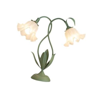 Imagem de IEUDNS Abajur de mesa de cabeceira para quarto, luz noturna, elegante, luz para sala de estudo, abajur decorativo para mesa para o dia dos namorados,