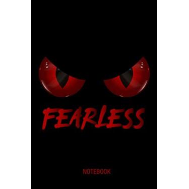 Imagem de Fearless Graphic Design Happy Quotes Journal Notebook Souvenir Diary, Trick Or Treating, Be Strong Nice Passionate And Motivated To Succeed: Fearless ... Gift Design, 100 Blank Ruled Pages 6x9 inch