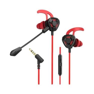 Imagem de Fones de Ouvido com Fio e Microfone para Jogos - Compatíveis com PS4, 