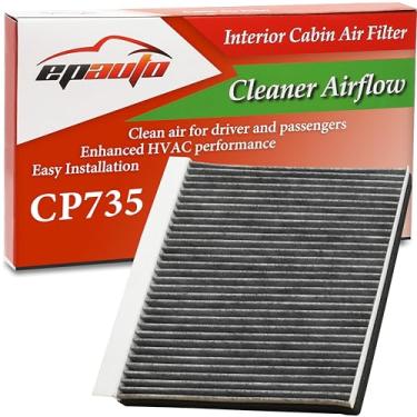 Imagem de EPAuto Filtro de ar de cabine CP735 (CF10735) Substituição para Hyundai peça genuína # 08790-3M000A, 97130-D2500, 97133-3M000, 97133-D2000, 97133-J5000, G8H79-AK000. 0, J5H 79-AK000