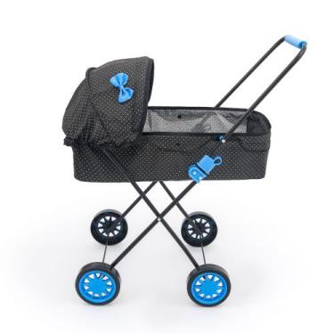 Imagem de Carrinho de Boneca Veneza 79cm Alt Bebe Reborn - SAG TOYS, Preto 02