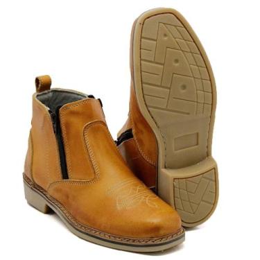 Imagem de Botina de zíper masculina bota de segurança passeio - Khym Store, 41