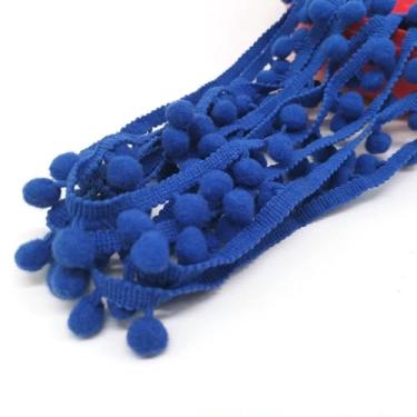 Imagem de 1-5 jardas pom pom franja fita de renda pompom bola guarnição tecido faça você mesmo costura borla tecido rendado feito à mão acessórios de artesanato faça você mesmo, 3,1 jardas
