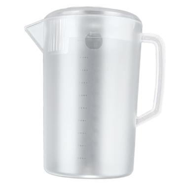 Imagem de Water Pitcher PC Plástico de Alta Temperatura Chaleira Fosca Mix Drinks Jarro de água Com Escala e Tampa Limonade Beverage Tea de Gelo chá Aplicável Cozinha Doméstica (5000ml)