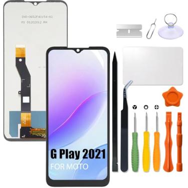 Imagem de Tela LCD de substituição para Motorola Moto G Play 2021 para Moto XT2093-3 XT2093-7 XT2093-DL XT2093DL tela sensível ao toque digitalizador montagem LCD com kit de reparo