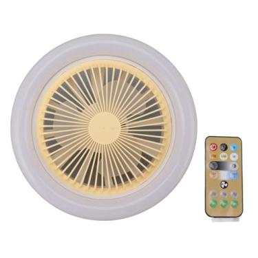 Imagem de Ventiladores de Teto Com Luzes, 10,2 pol. LED Inteligente Iluminação Diminuída Com Controle Remoto, 3 Velocidades de