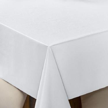 Imagem de Toalha de Mesa 6 Lugares Térmica Impermeável 1,40 m x 2,00 m Branca - 
