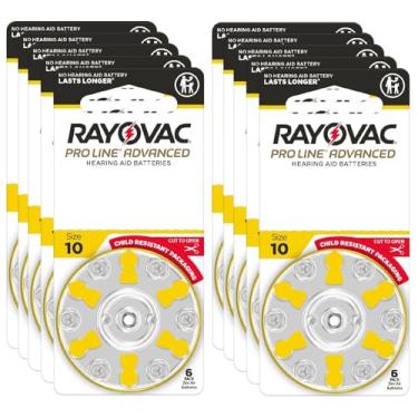 Imagem de Rayovac Pilhas Para Aparelhos Auditivos Proline Advanced, Tamanho 10, A Bateria Mais Duradoura Do Mundo, Embalagem Resistente A Crianças (60)