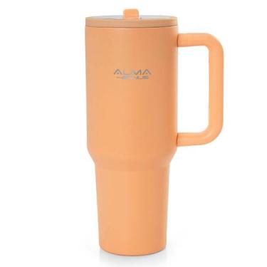 Imagem de Copo Térmico com Canudo Inox 1200ml Noah Pessego Alma Genius