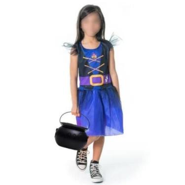 Imagem de Fantasia Infantil Bruxinha Tam Gg Carnaval Dia Das Bruxas - Toys
