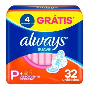Imagem de Absorvente Always Super Proteção Suave Com Abas 32 Unidades, 32