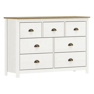 Imagem de Cômoda 7 Gavetas Topázio 9174BF Branco Freijó Finestra