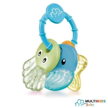 Imagem de Mordedor para Bebê Sea Friends Azul Resfriavel Multikids