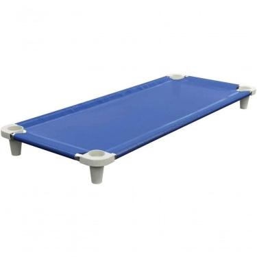 Imagem de Kit 10 Caminha Empilhavel Acrimet Soneca Creche 713 Azul