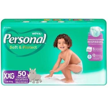 Imagem de Fraldas Descartáveis Personal Baby - Pacote Hiper Tam XXG 50 Unidades