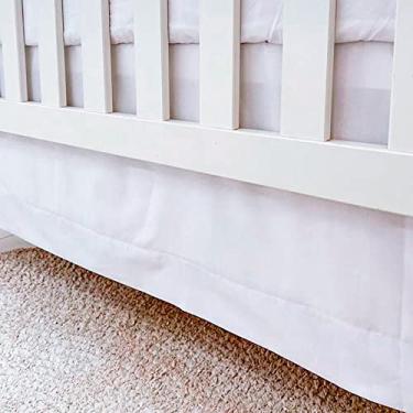 Imagem de Saia para Berço Micropercal Poliéster 300 Fios Branco