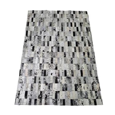 Imagem de Tapete De Couro Natural Legítimo Costurado 1,50 x 1,00 M (Salino Tiras)