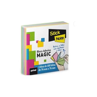 Imagem de Bloco Adesivo Stick Magic De 100 Folhas 76x76mm - Spiral