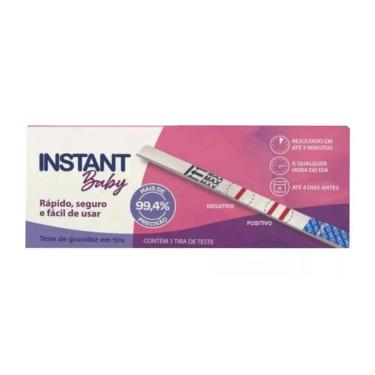 Imagem de Kit C/4 Teste De Gravidez Instant Baby Tira C/1