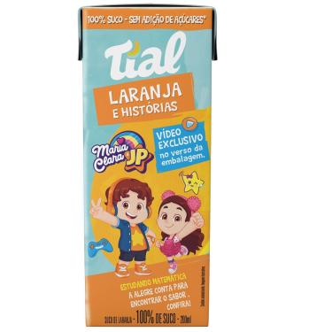 Imagem de SUCO DE LARANJA SEM ADIÇÃO DE AÇÚCAR MARIA CLARA & JP TIAL HISTÓRIAS CAIXA 200ML