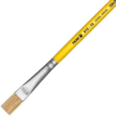 Imagem de Pincel Chato Reto Cerdas duras ref 815 Tam 10 Marca Tigre