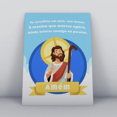 Imagem de Quadros tac religião Cristã 007 - 20x30cm - Colorido - mdf