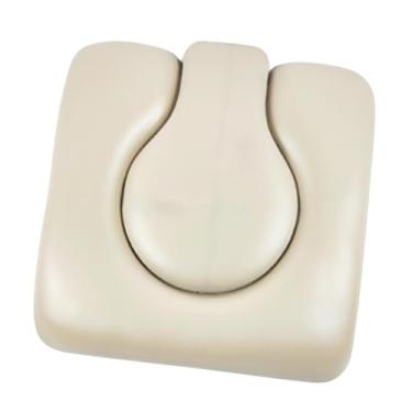 Imagem de Generic Almofada de assento do cenário assento no vaso sanitário portátil PU couro para idosos, esponja acolchoada, tampa da almofada de assento, para, Amarelo Claro