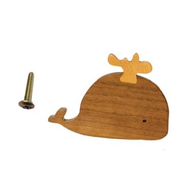 Imagem de IEUDNS Gabinete de animais Decoração de mobiliário em forma de balde de cabine de gabinete com parafuso Pull Pull Wooden para armário para o armário do, À Direita 9x6.6cm