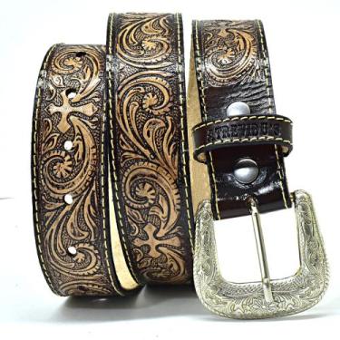 Imagem de Cinto Atrevidus Country Masculino Feminino Estampado Cruz - Atrevidu's