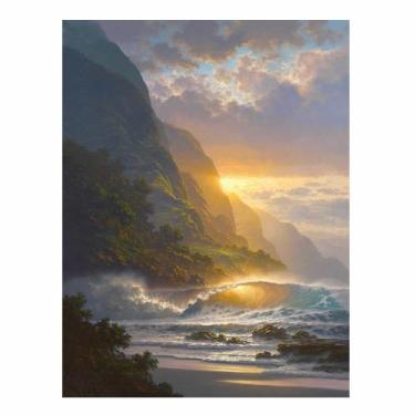 Imagem de Artesanato Pintura Diamante Diy 30X40 - ondas CY-FJ10422 - PPSHOP