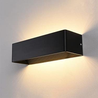 Imagem de HOSETEON Luminária de parede europeia 6W8W12W - Arandela de parede quadrada de LED moderna de alumínio para casa decoração interna compatível com g sala de cabeceira decoração de quarto infantil