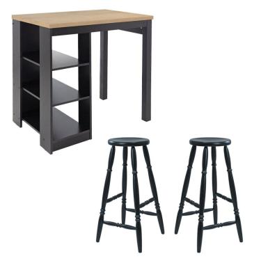 Imagem de Bancada Cozinha Gourmet com 2 Banquetas Cd-1022 Branco