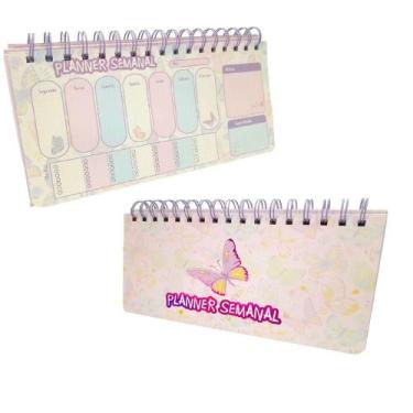 Imagem de Agenda Planner Semanal Borboletas 52 Páginas Capa 4- Quanhe