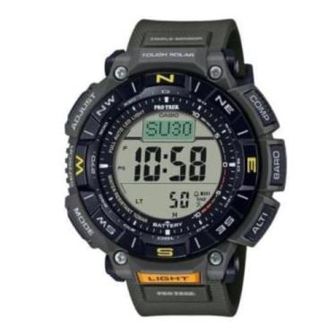 Imagem de Casio Série PRG340 | Pro Trek | Resistência à água de 100 metros | Bússola | Alt/Baro-Thermo | Energia Solar Resistente | Cronômetro 1-100 SEC | Temporizador de Contagem Regressiva | Hora Mundial,