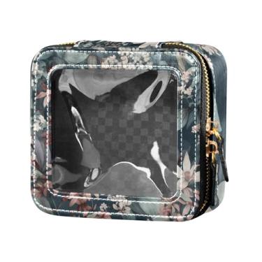 Imagem de Fitrendlovey Organizador de maquiagem portátil com grande claraboia bolsa de cosméticos espaçosa para amantes de viagens, T11, one size