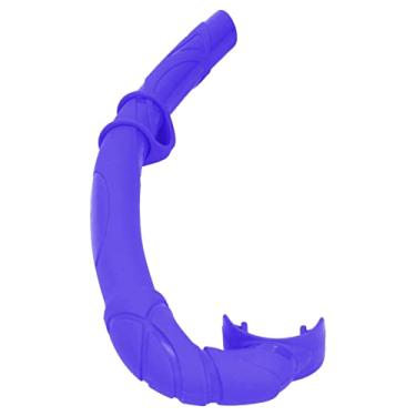 Imagem de Tubo de mergulho, snorkel de gel de sílica prático e bonito confortável para nadar, mergulho com snorkel e outras atividades subaquáticas(Azul)